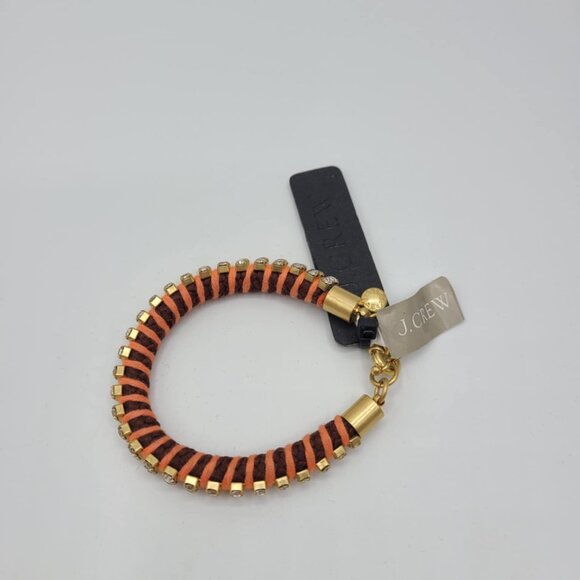 J Crew Crystal Braided Bracelet NWT!  NEW! - Picture 4 of 10